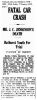 Fatal Car Crash - William George Edward Wooster Gives Evidence (1939)
